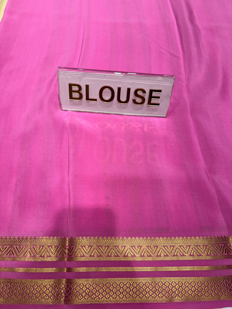 Pure Mysore Silk Saree.