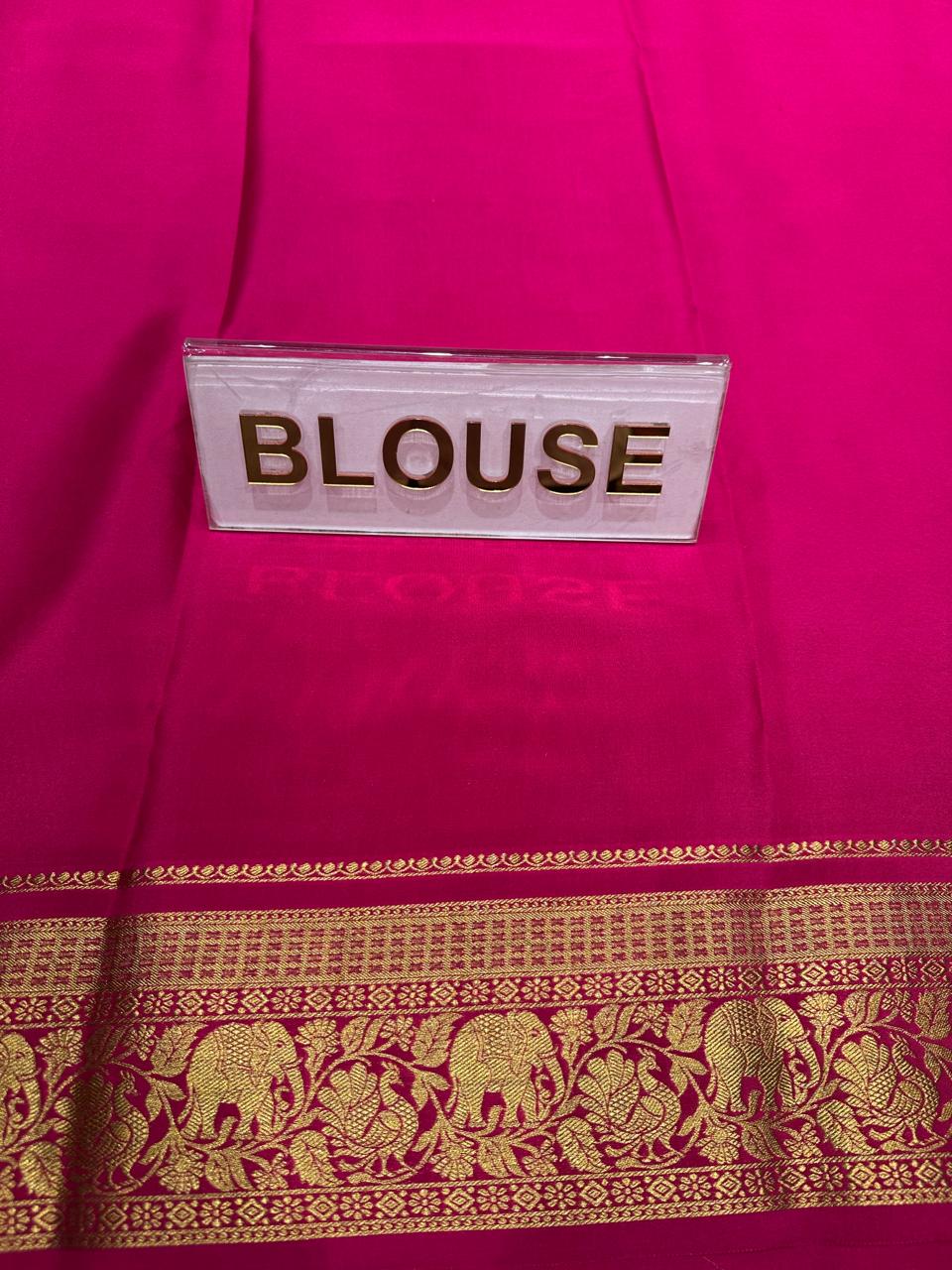 Pure Mysore Silk Saree.