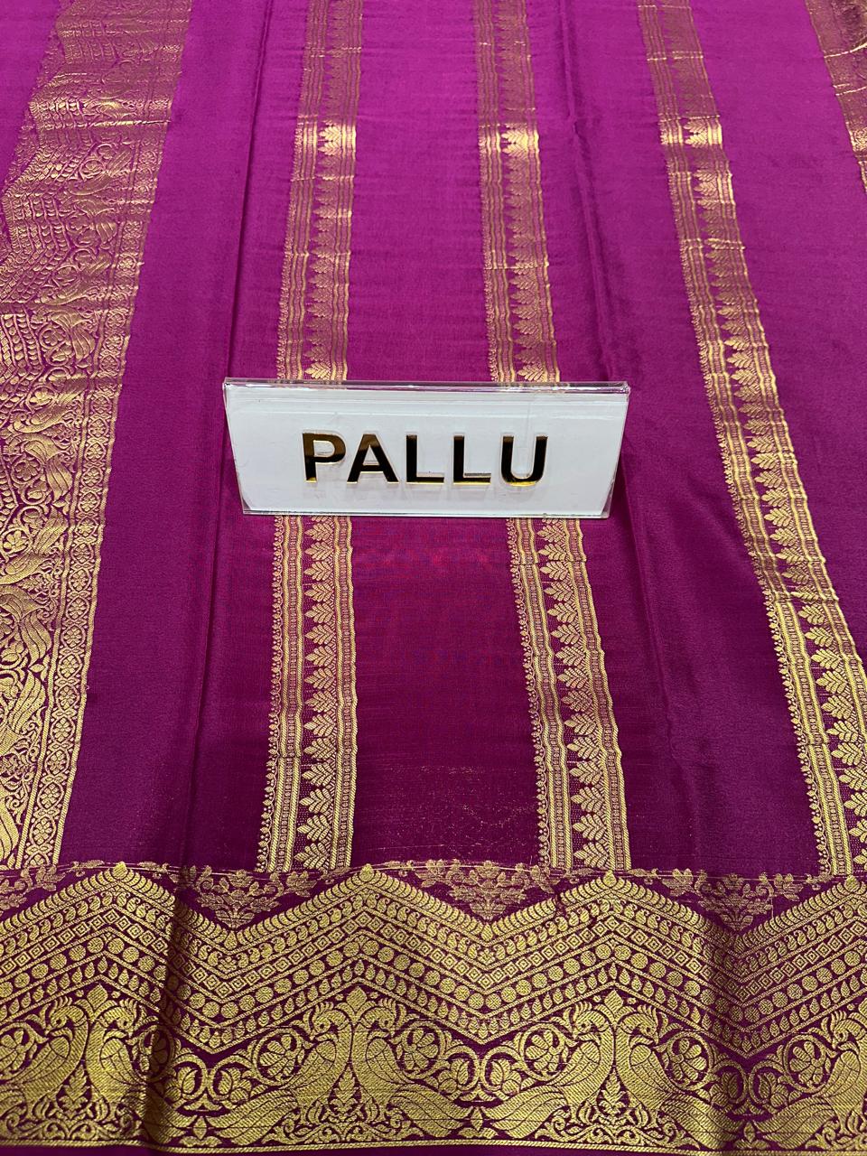 Pure Mysore Silk Saree.