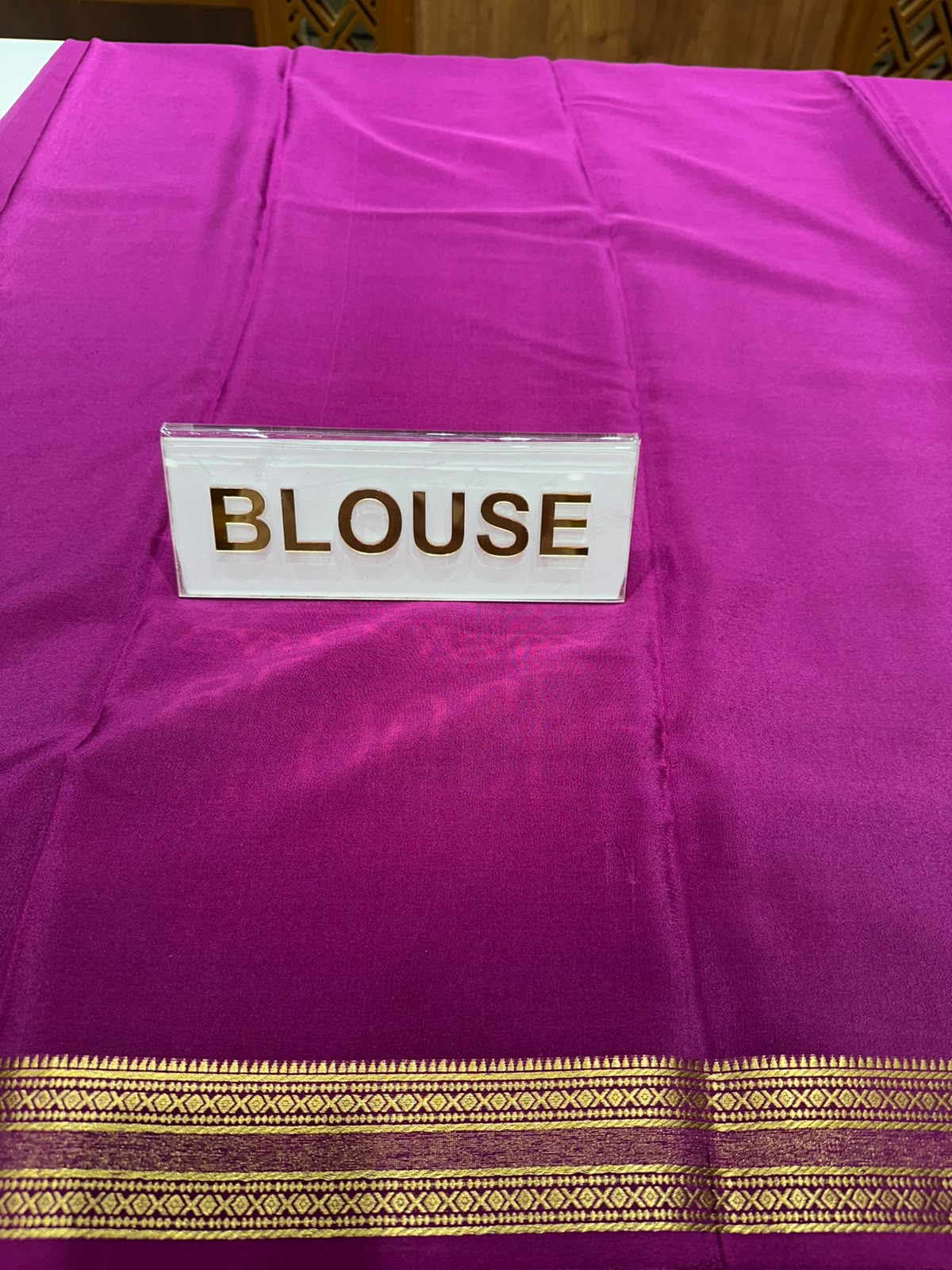Pure Mysore Silk Saree.