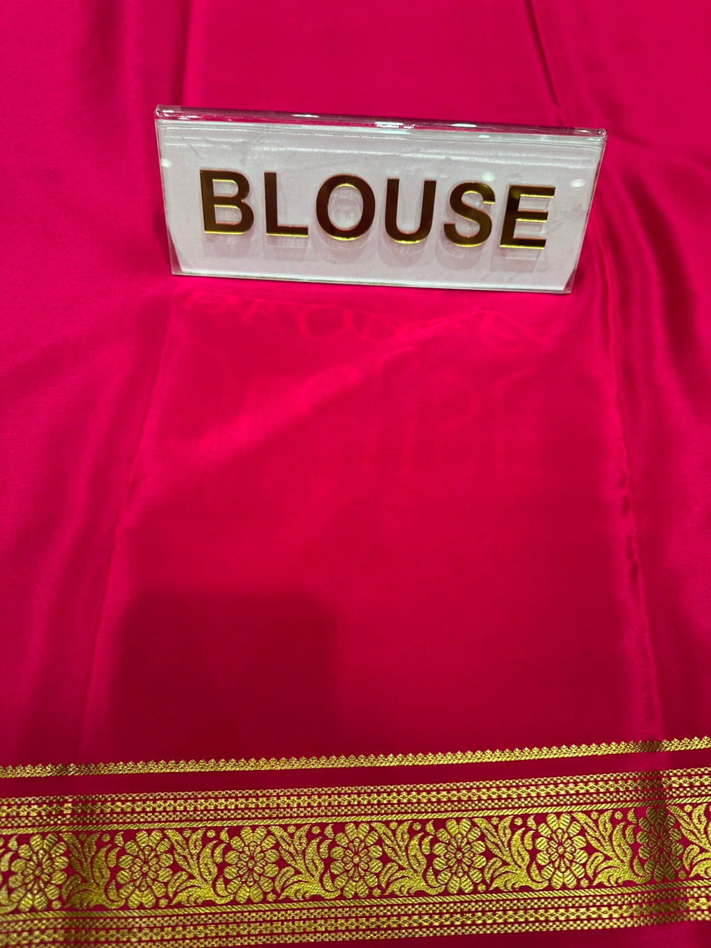 Pure Mysore Silk Saree.