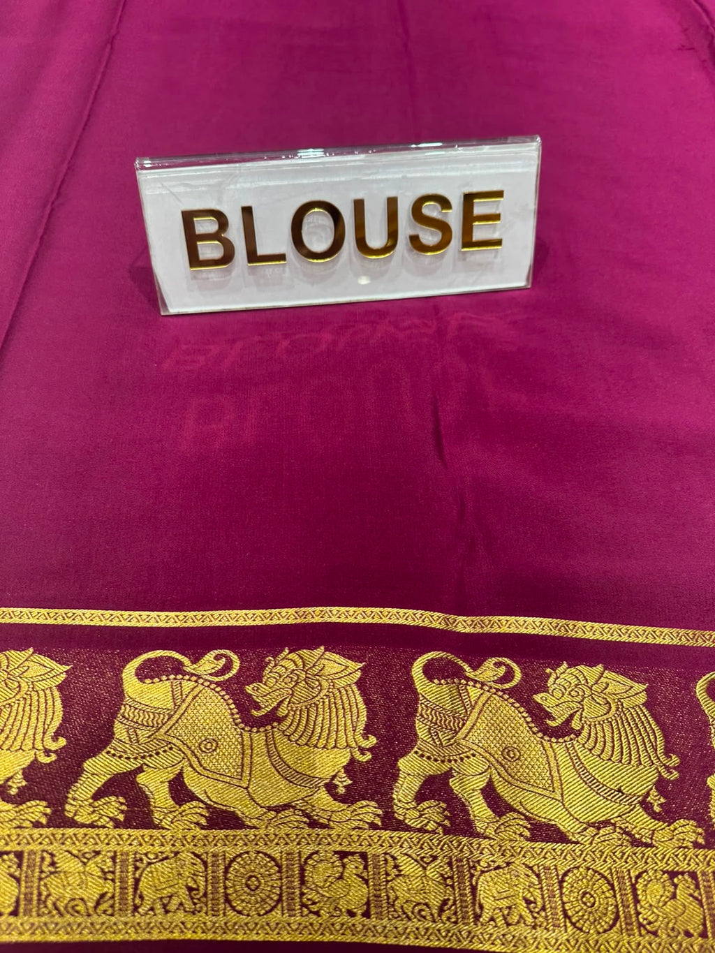 Pure Mysore Silk Saree.