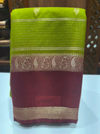 Semi Mysore Silk Saree.