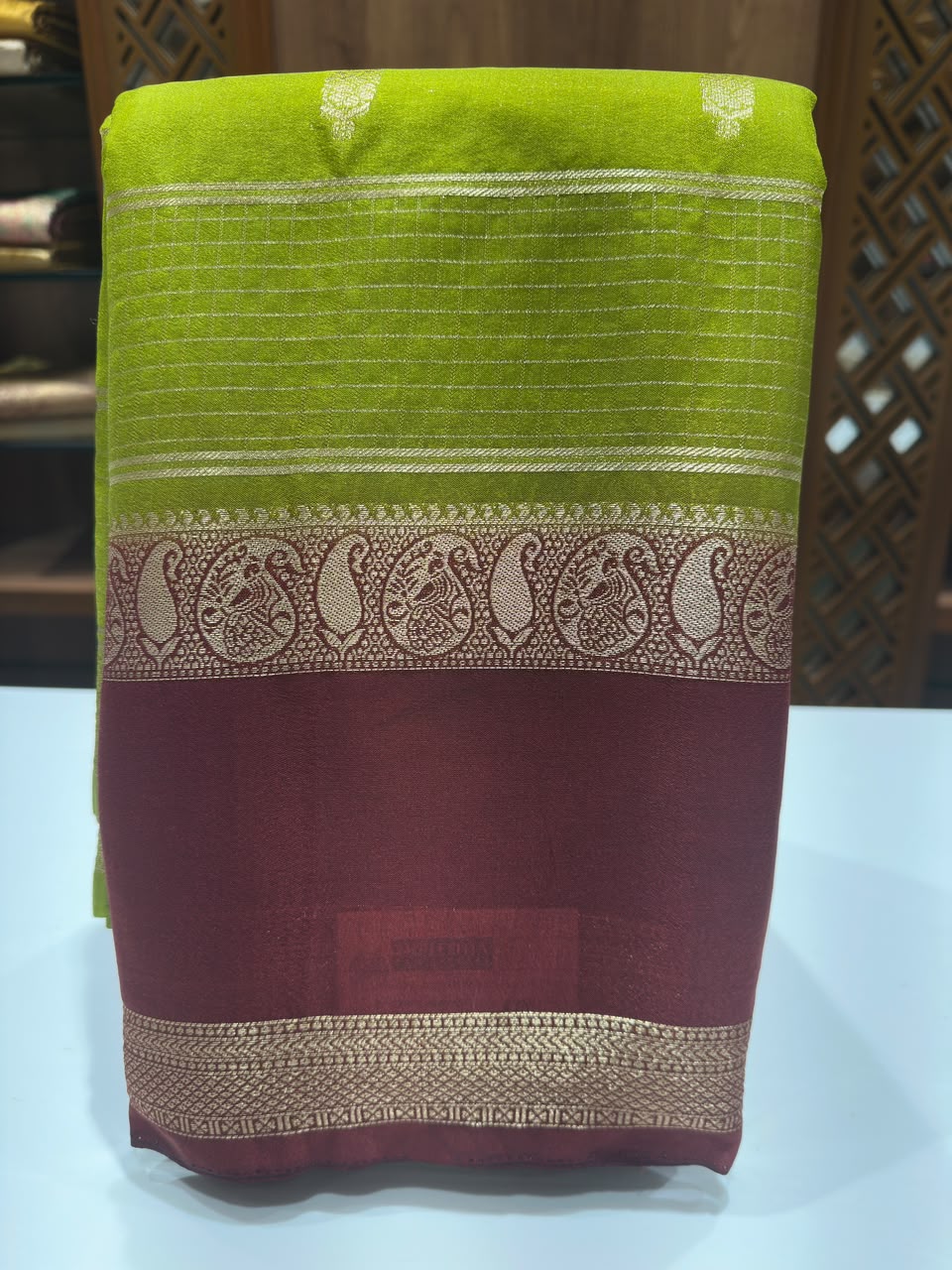 Semi Mysore Silk Saree.