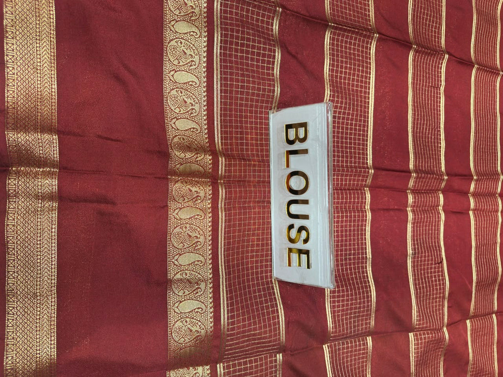 Semi Mysore Silk Saree.