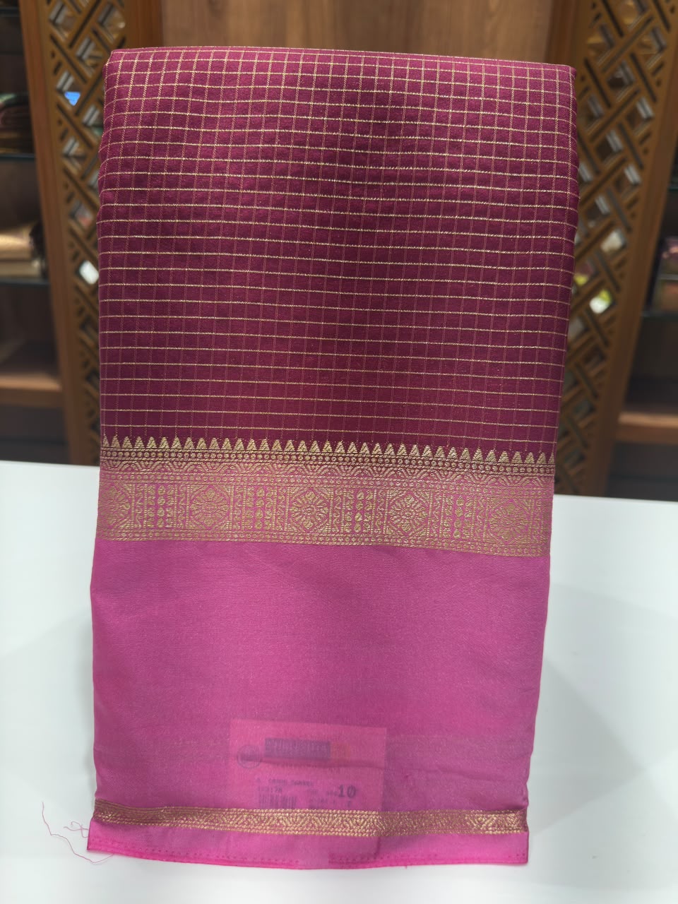 Semi Mysore Silk Saree.