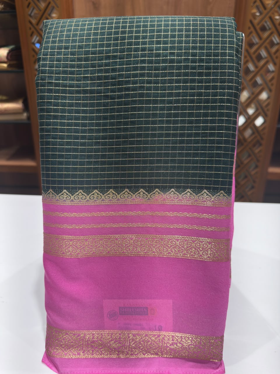 Semi Mysore Silk Saree.