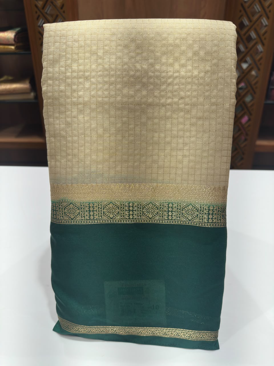 Semi Mysore Silk Saree.