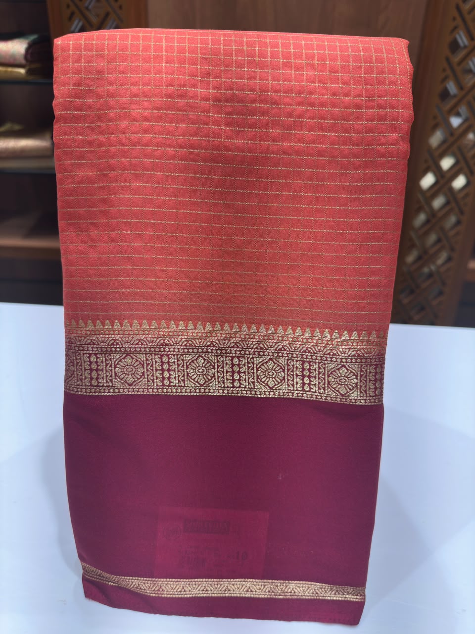 Semi Mysore Silk Saree.