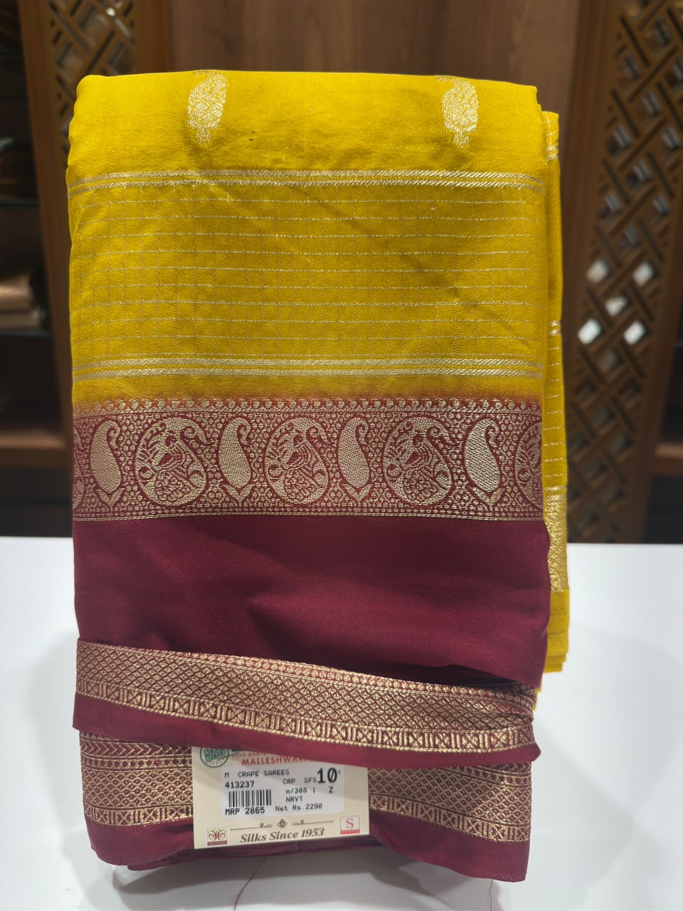 Semi Mysore Silk Saree.