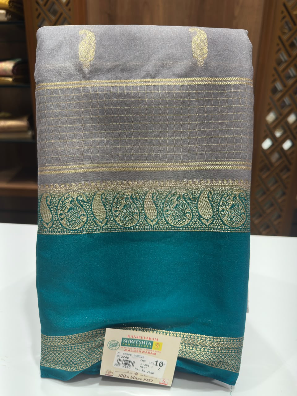 Semi Mysore Silk Saree.