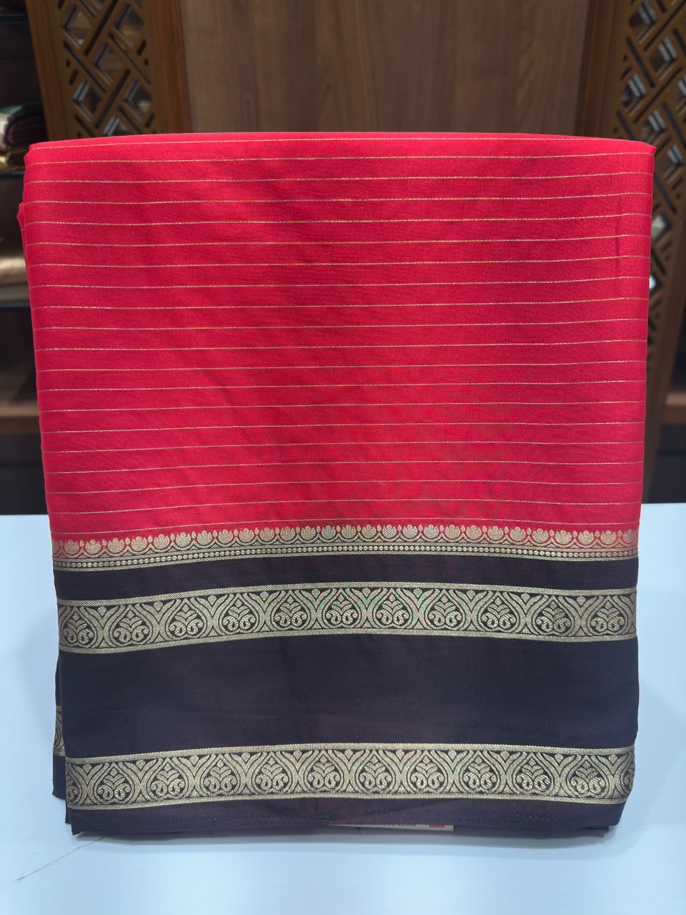 Semi Mysore Silk Saree.
