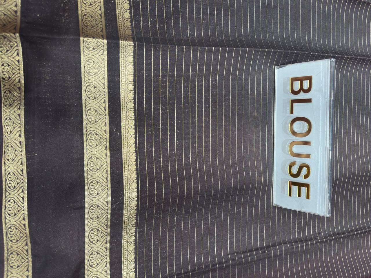 Semi Mysore Silk Saree.
