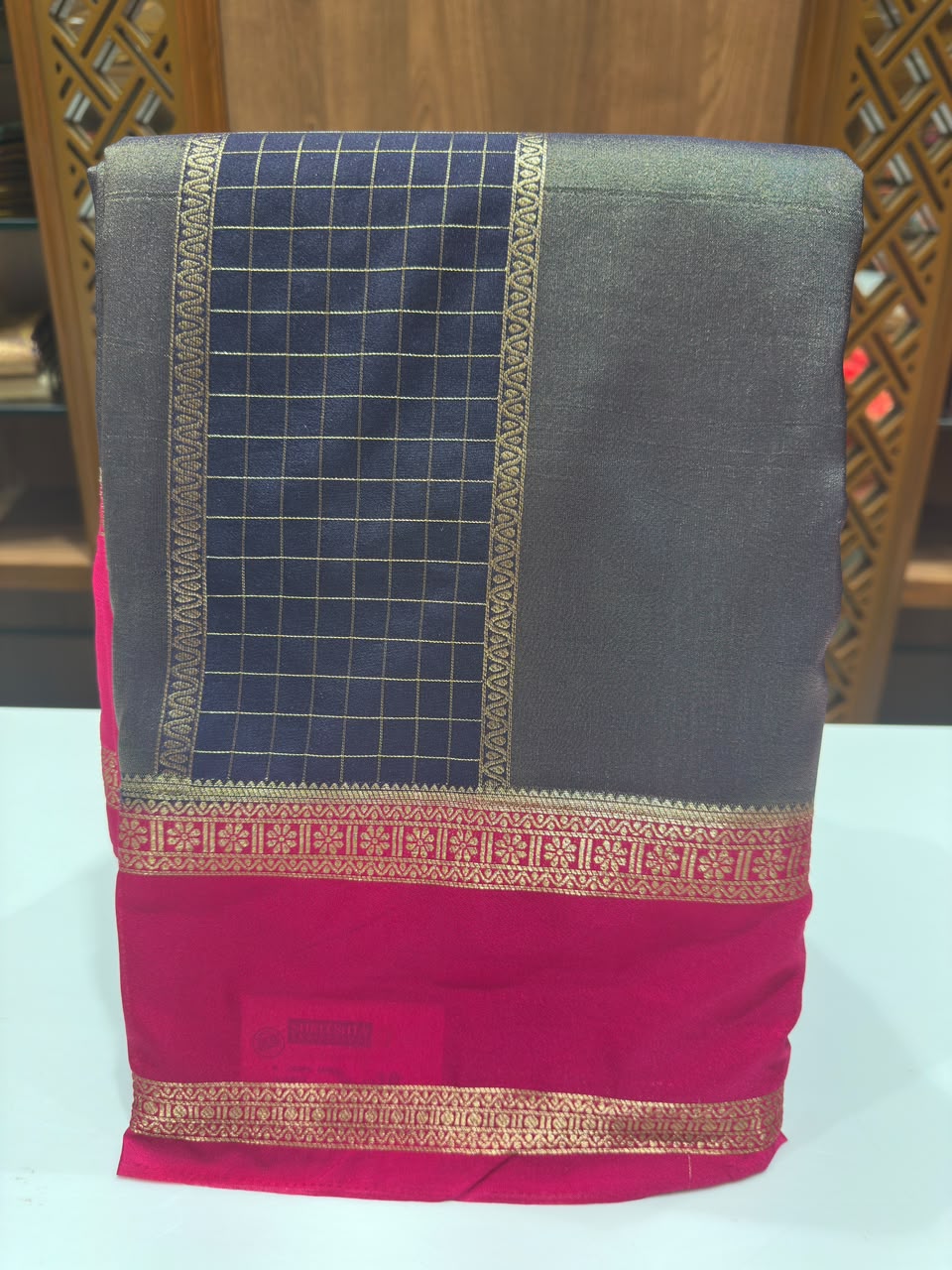Semi Mysore Silk Saree.