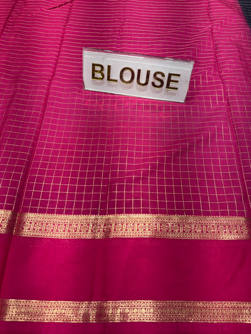 Semi Mysore Silk Saree.