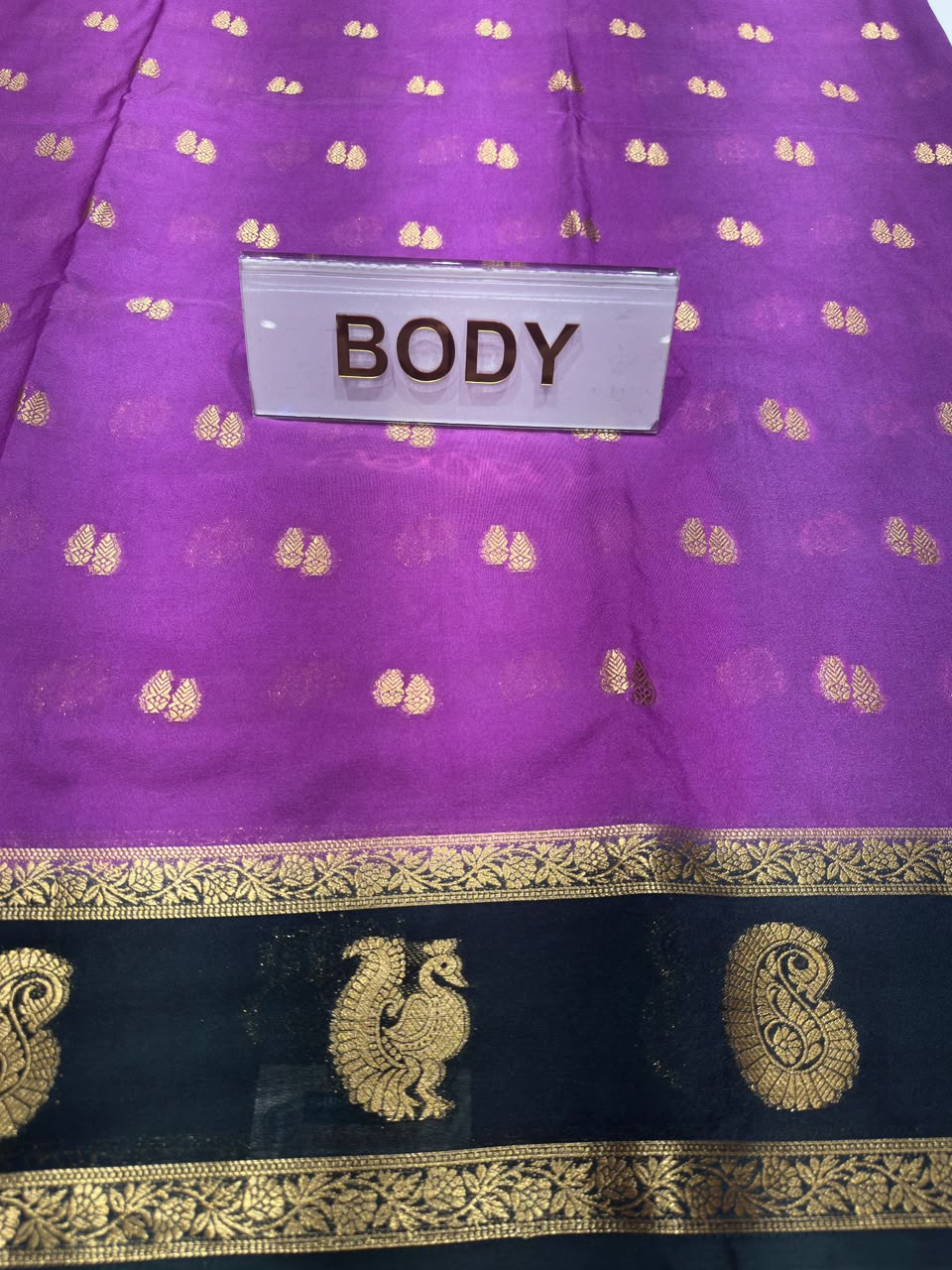Semi Mysore Silk Saree.