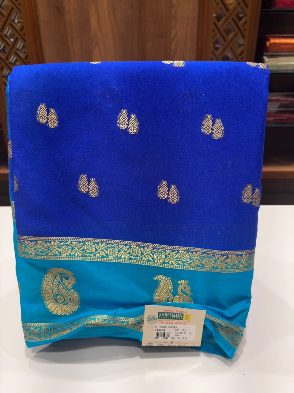 Semi Mysore Silk Saree.