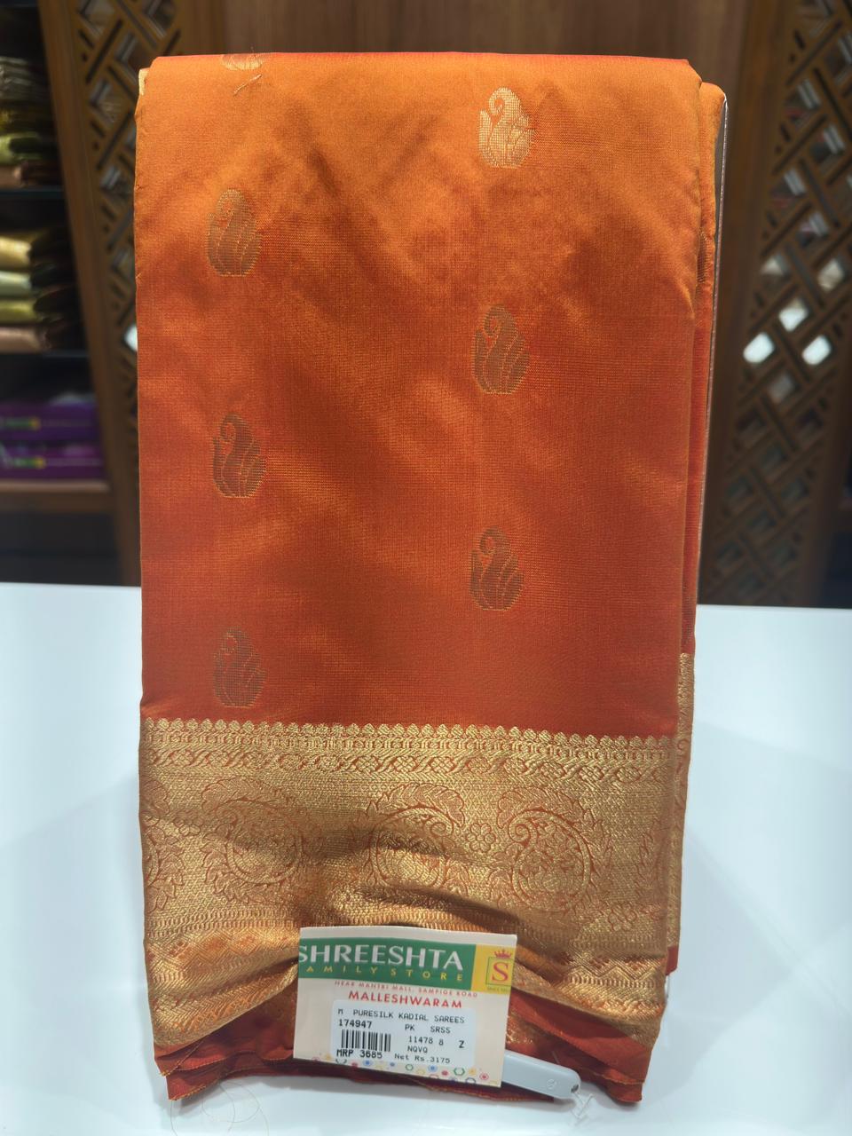 Pure Kadial Silk Saree