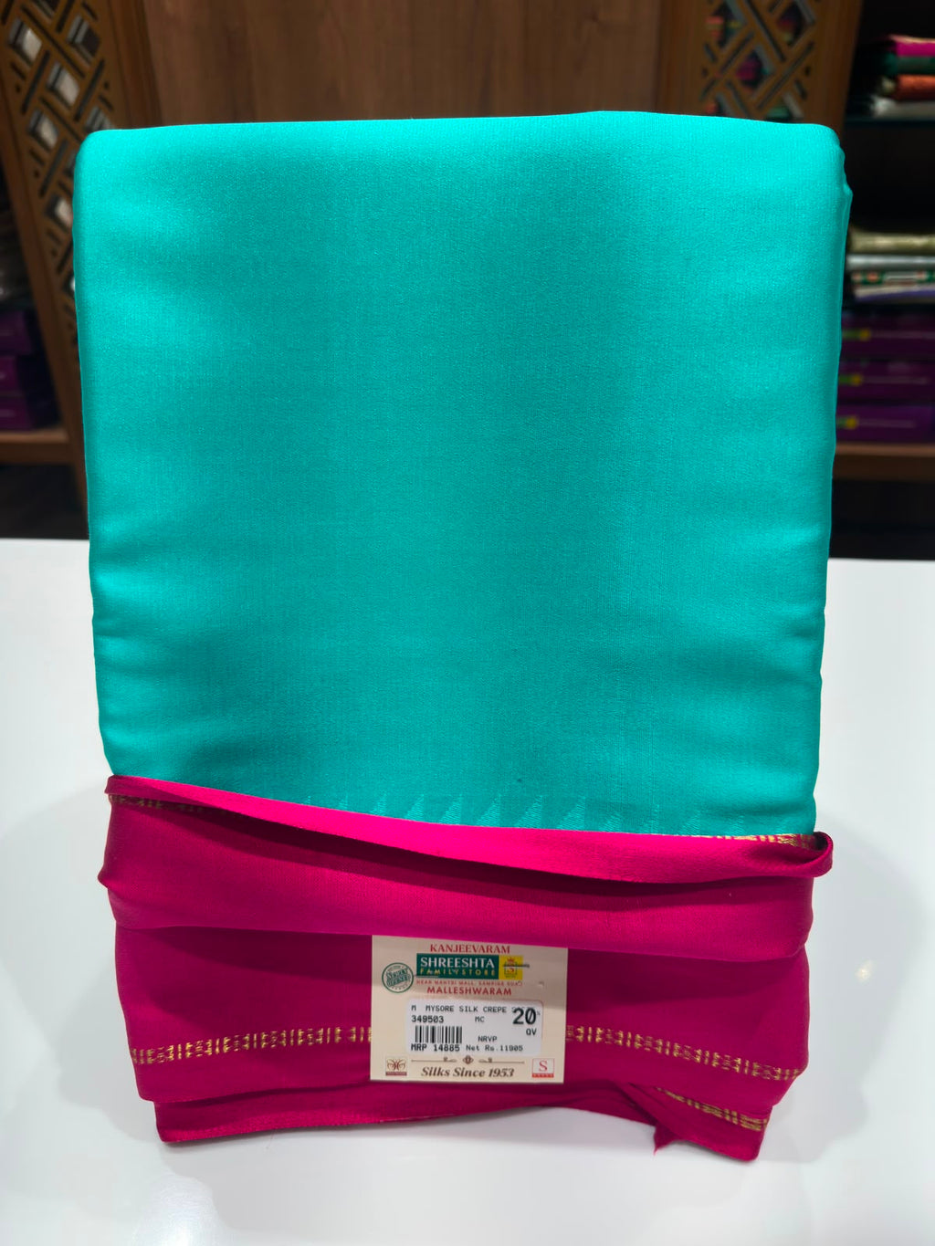 Pure Mysore Silk Saree.