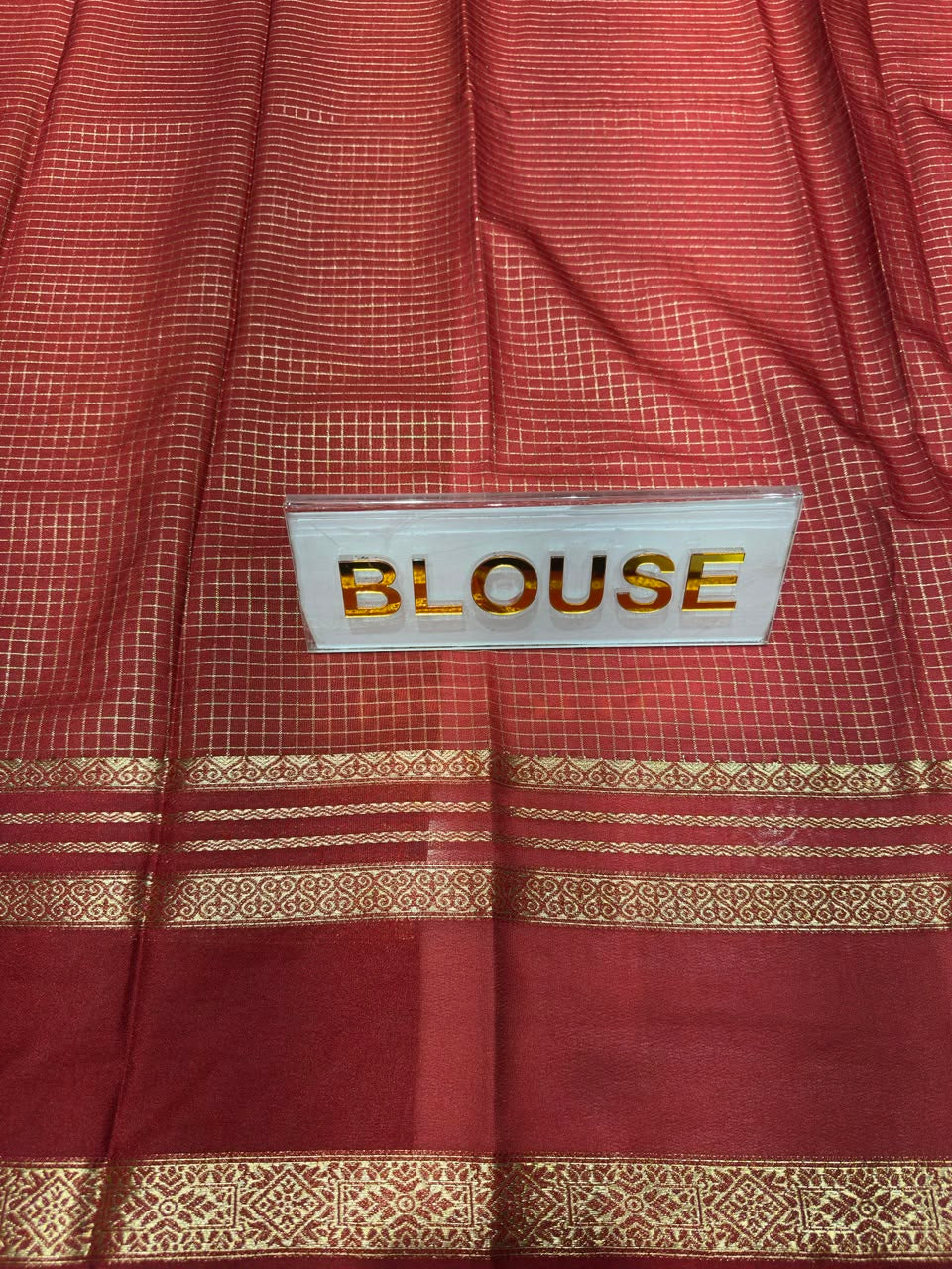 Semi Mysore Silk Saree.