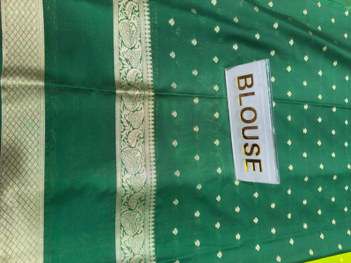 Semi Mysore Silk Saree.