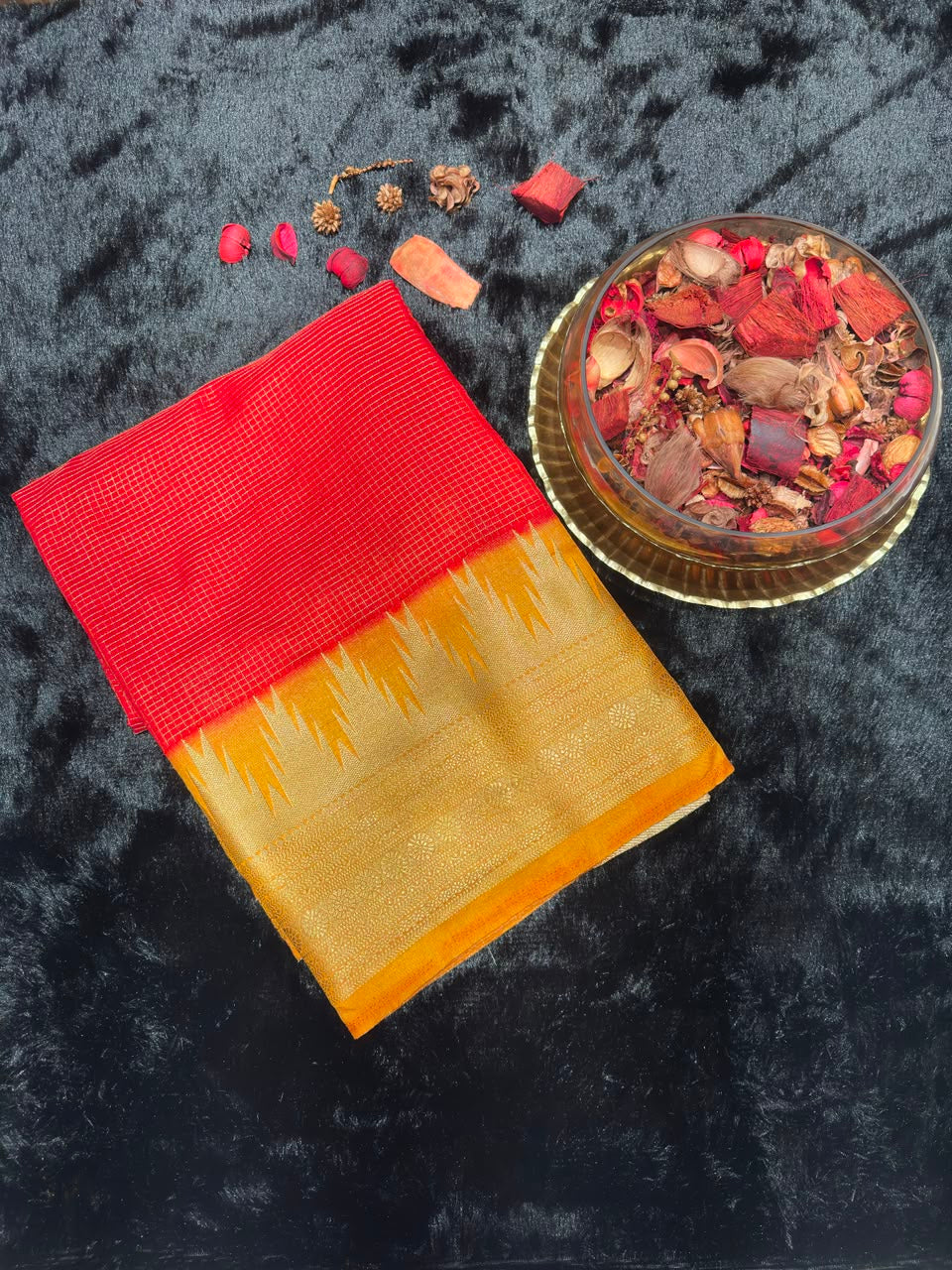 Semi Mysore Silk Saree.