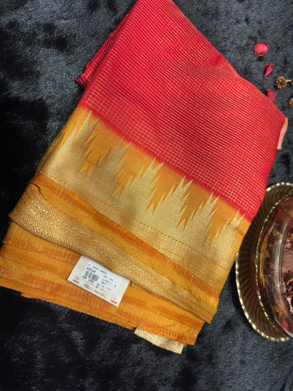 Semi Mysore Silk Saree.