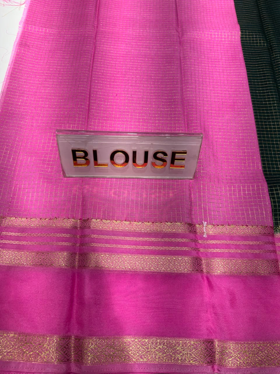 Semi Mysore Silk Saree.