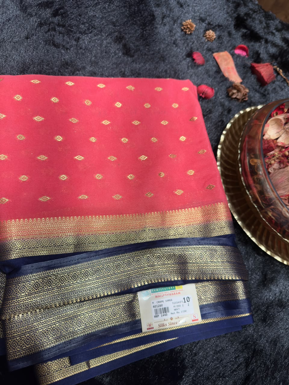 Semi Mysore Silk Saree.