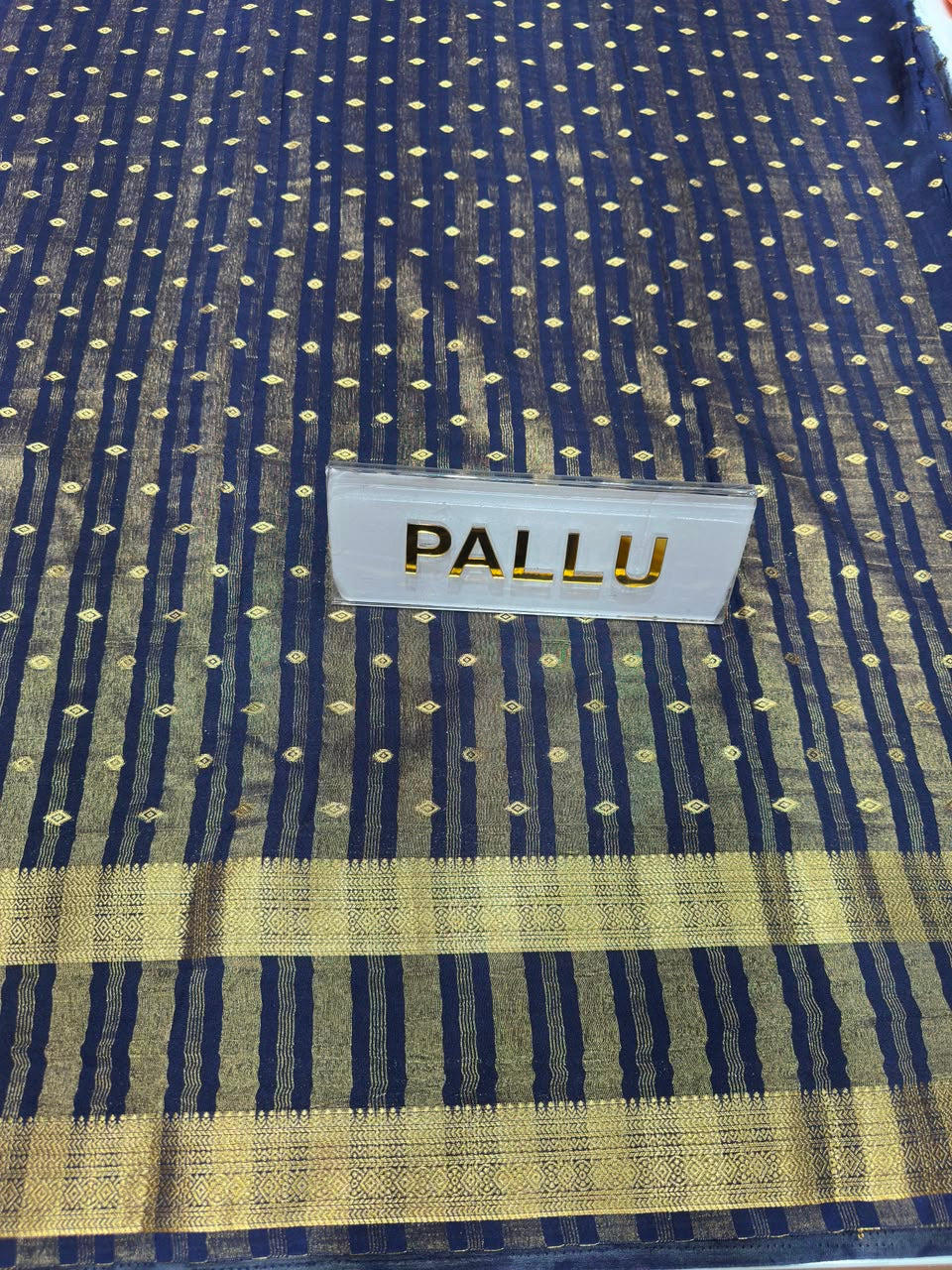 Semi Mysore Silk Saree.
