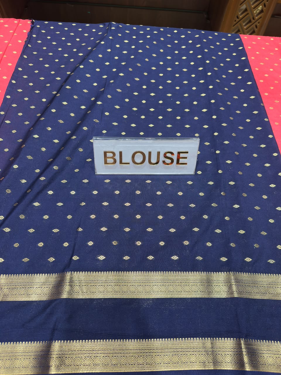 Semi Mysore Silk Saree.