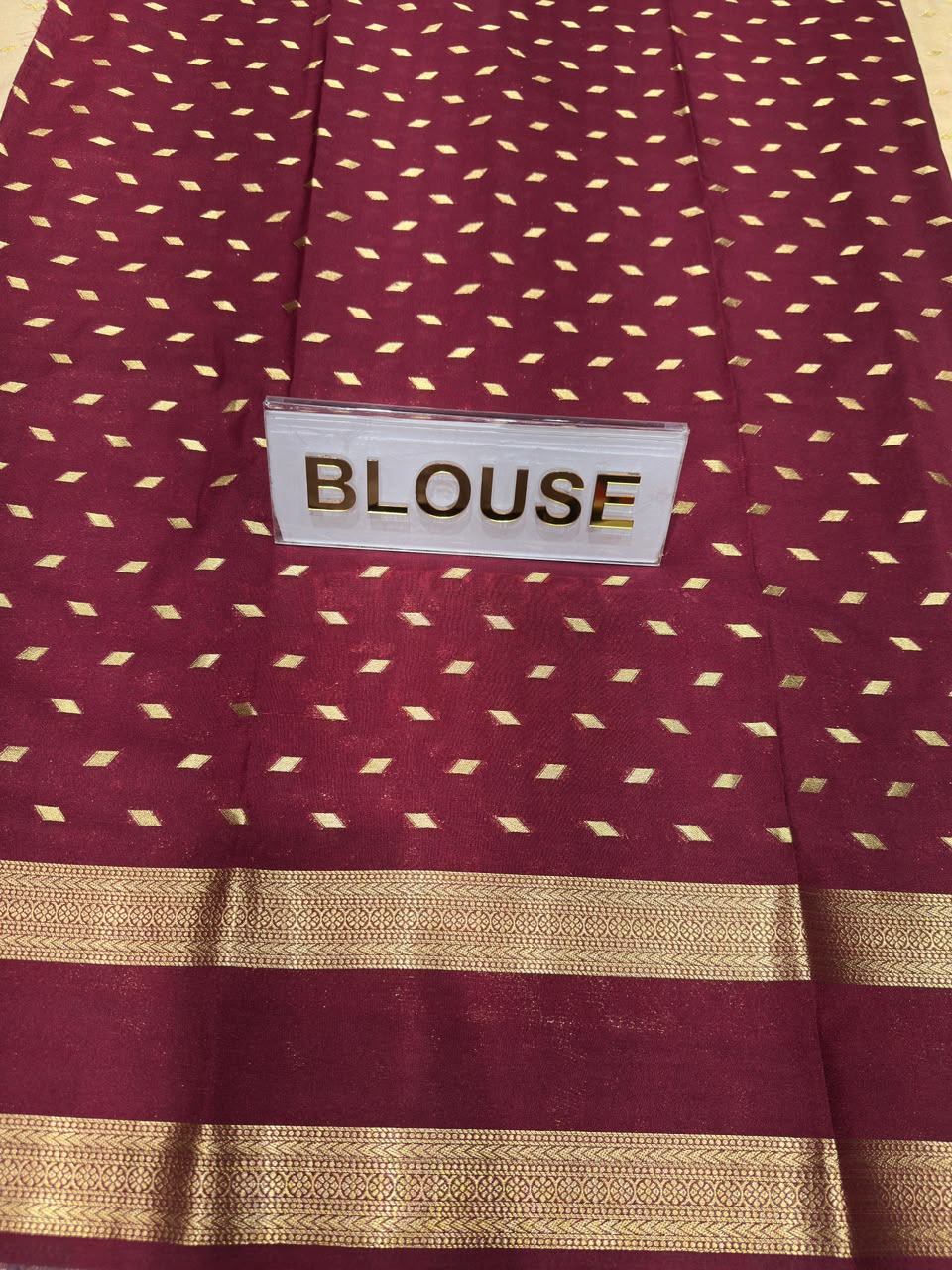 Semi Mysore Silk Saree.