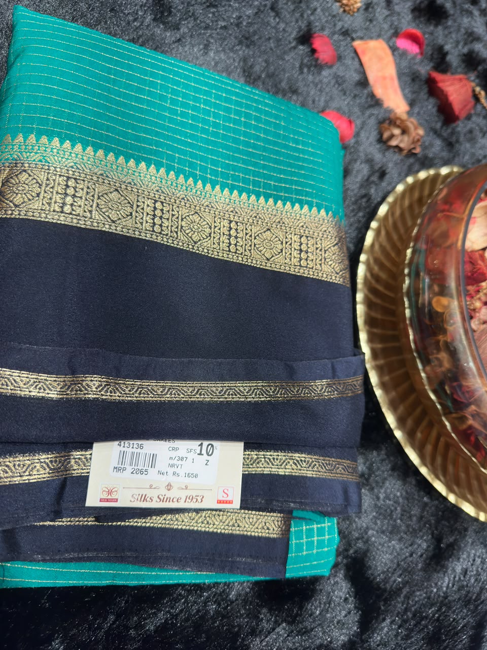 Semi Mysore Silk Saree.