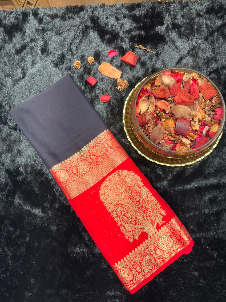 Semi Mysore Silk Saree.