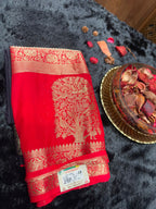Semi Mysore Silk Saree.