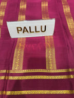Pure Mysore Silk Saree.