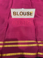 Pure Mysore Silk Saree.