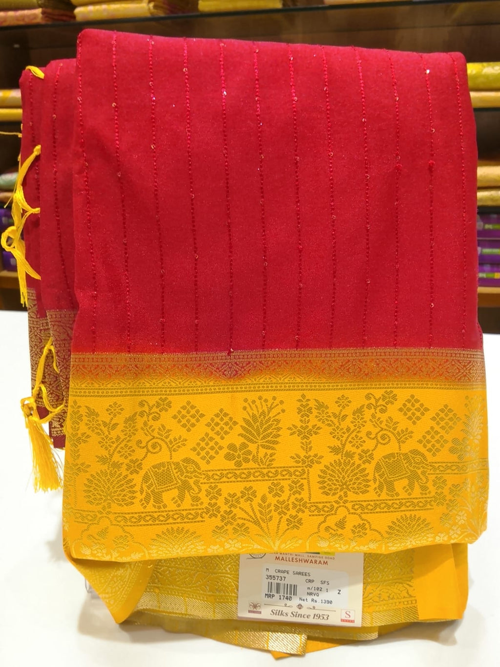 Semi Mysore Silk Saree.