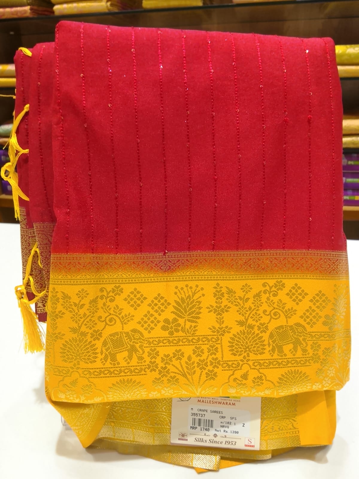 Semi Mysore Silk Saree.