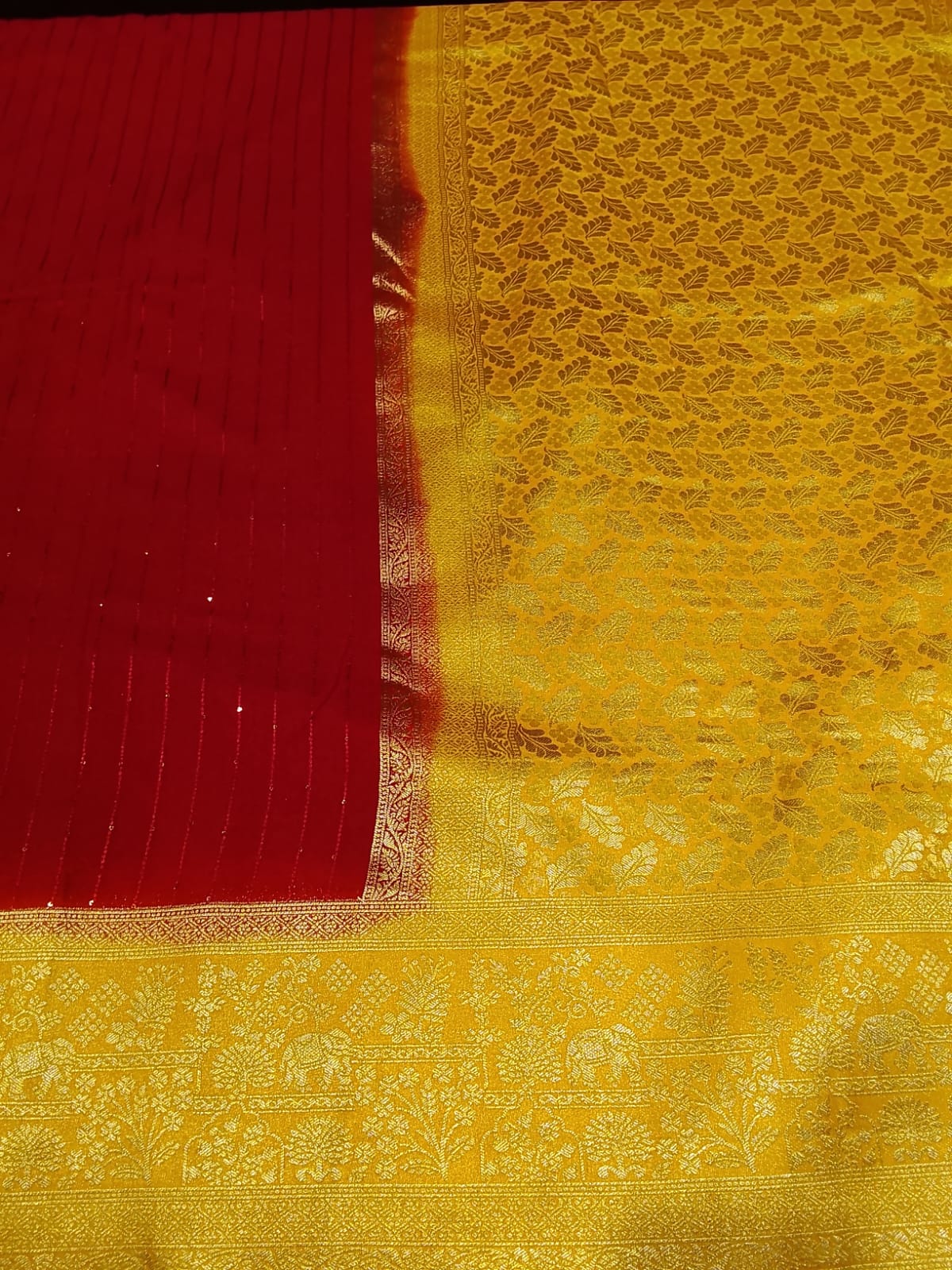 Semi Mysore Silk Saree.