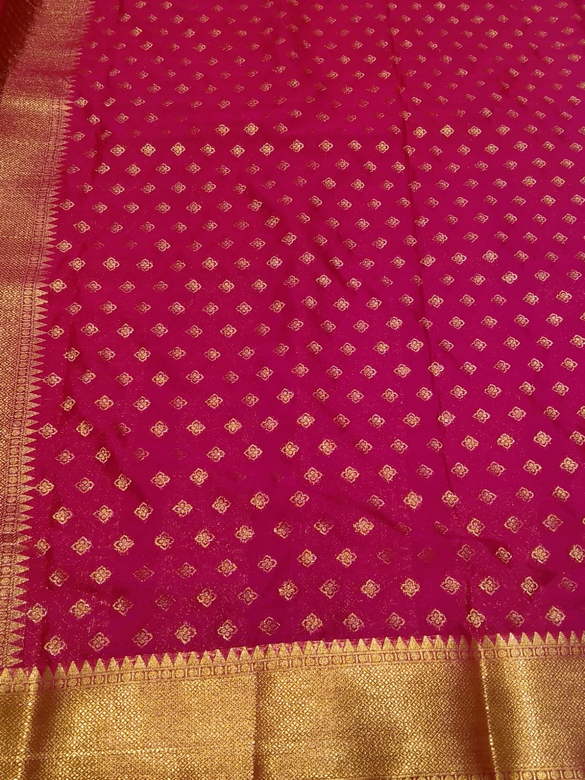 Semi Mysore Silk Saree.