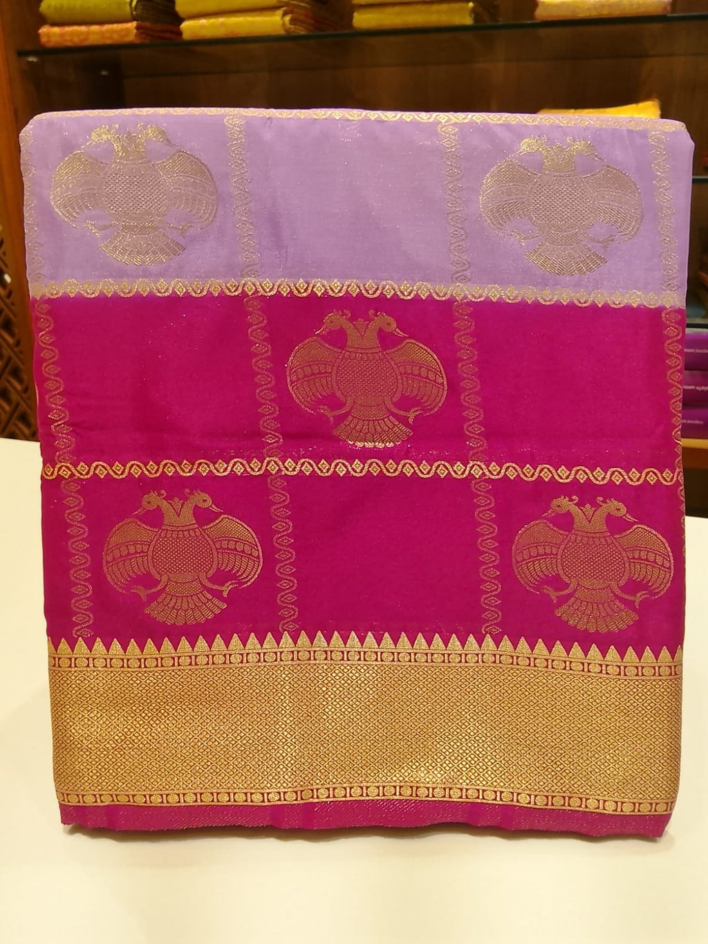 Semi Mysore Silk Saree.