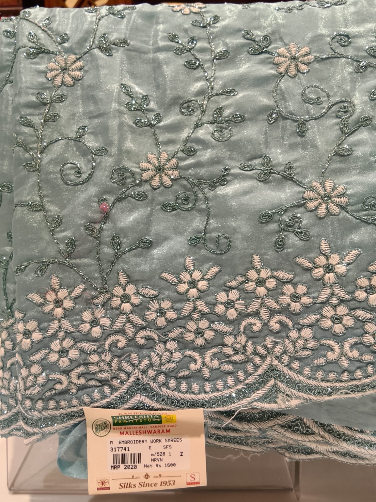 Embroidery Work Sarees