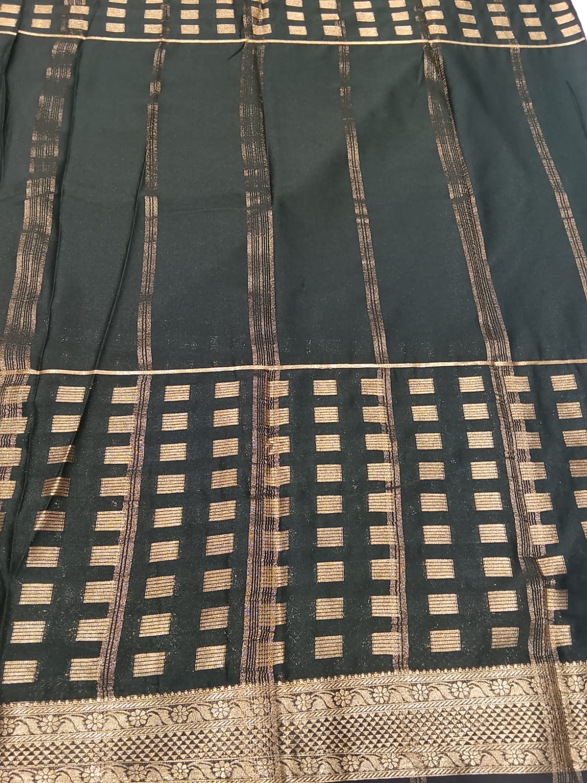 Semi Mysore Silk Saree.