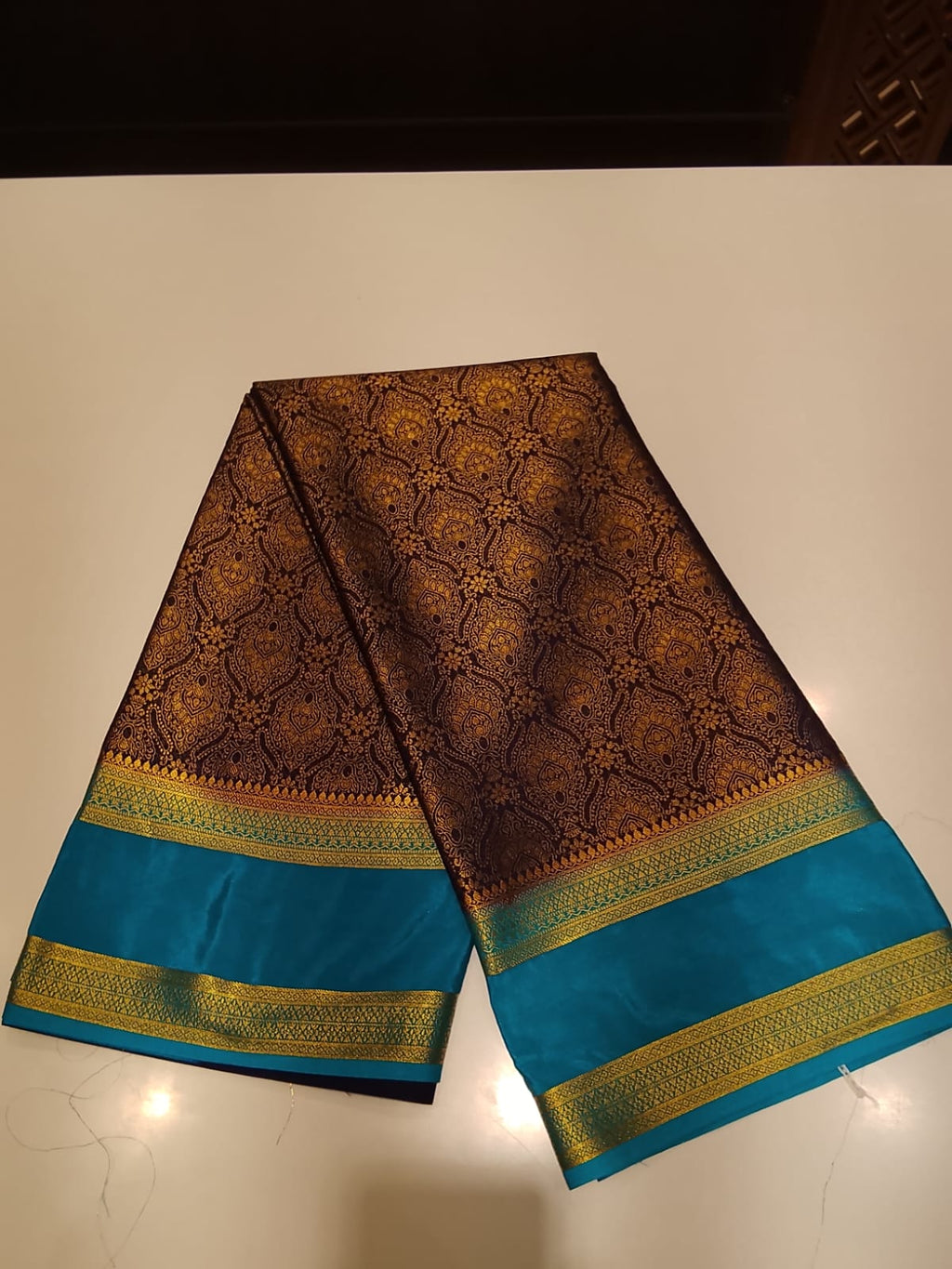Semi Mysore Silk Saree.