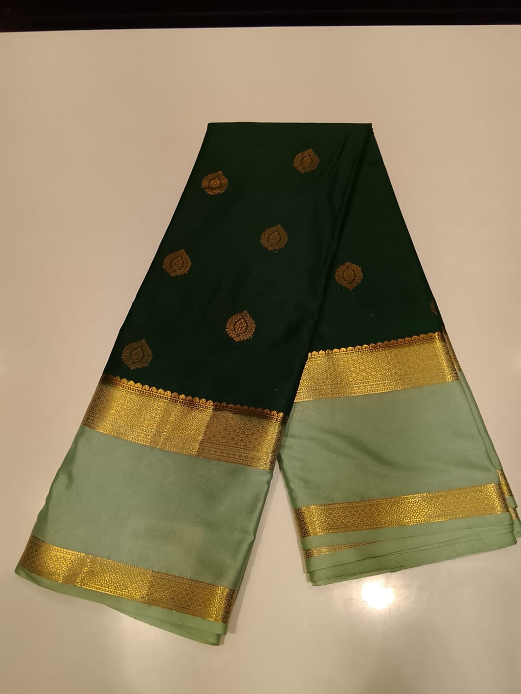 Semi Mysore Silk Saree.
