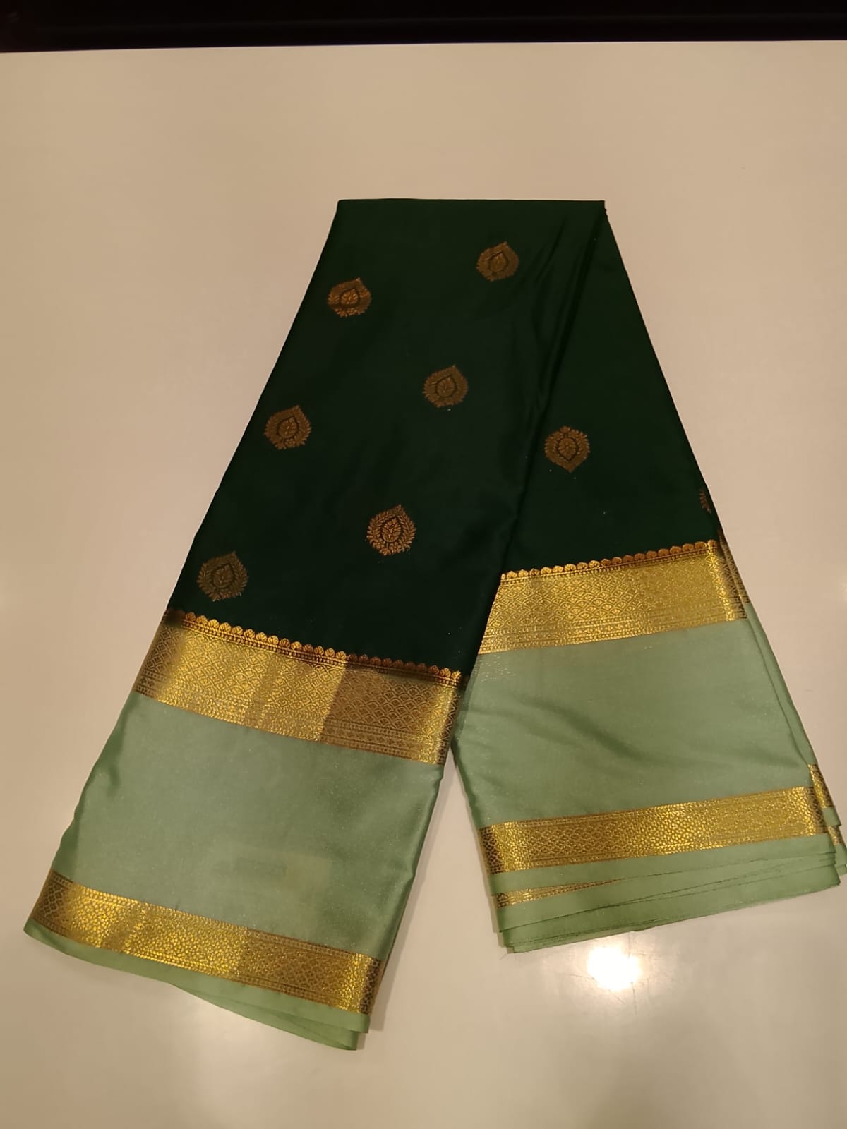 Semi Mysore Silk Saree.
