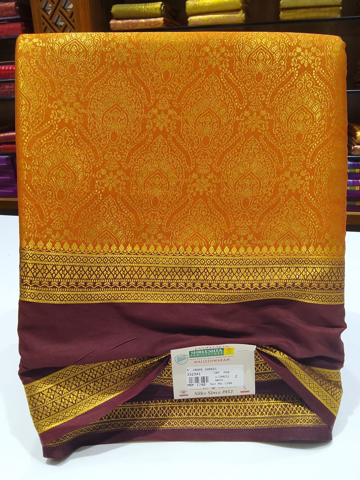 Semi Mysore Silk Saree.