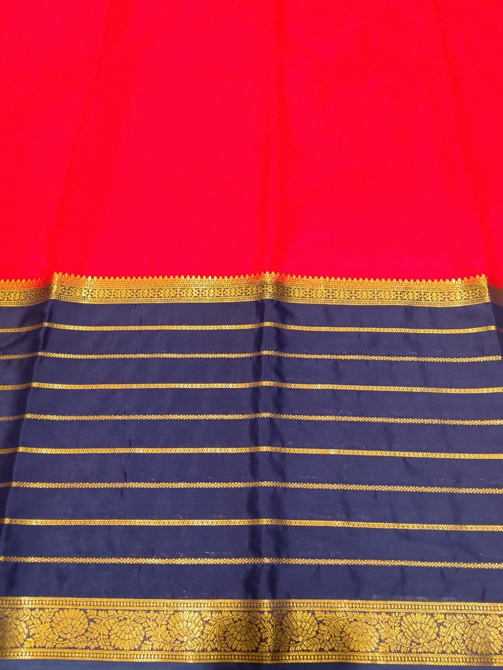 Semi Mysore Silk Saree.