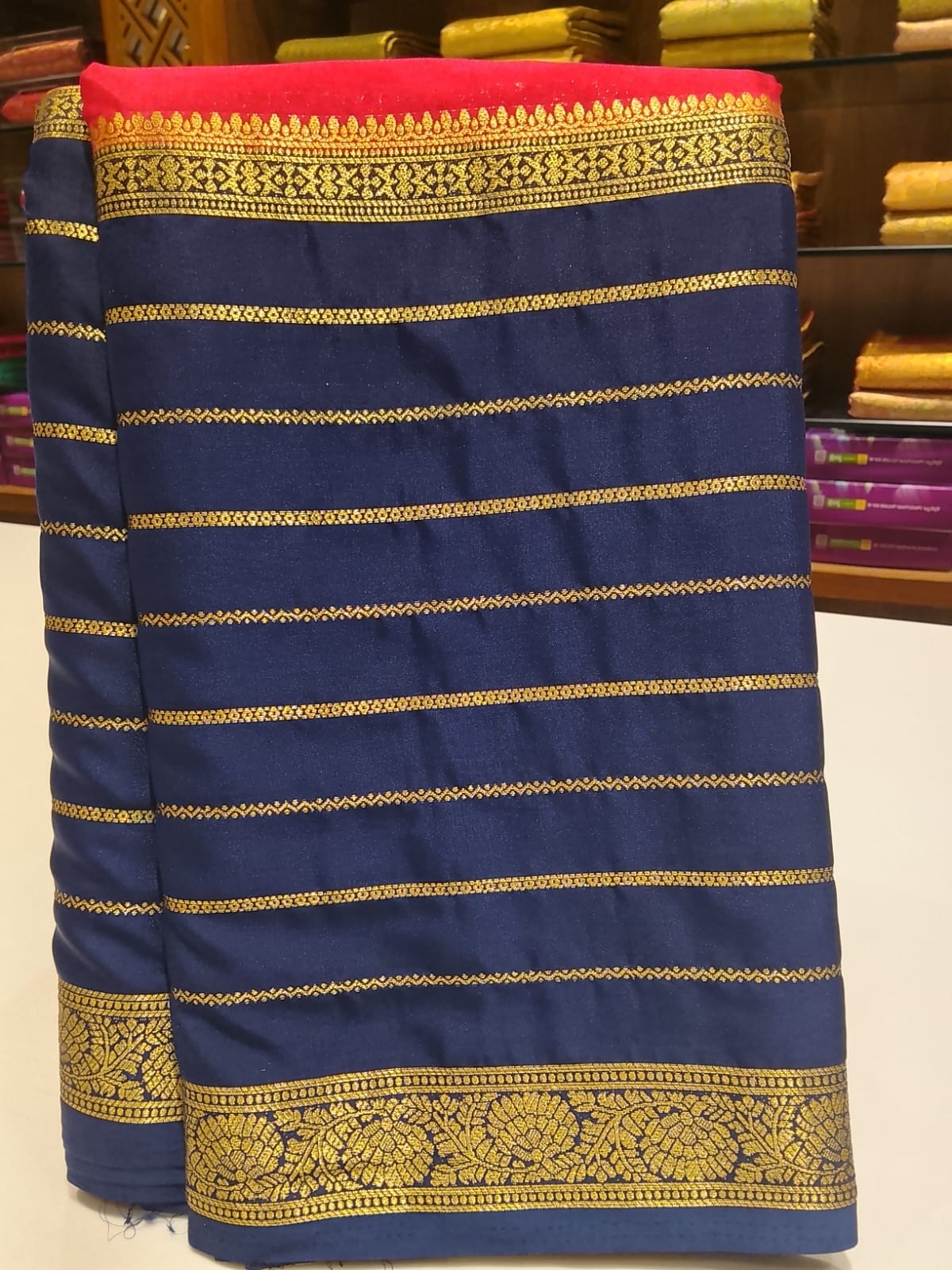 Semi Mysore Silk Saree.